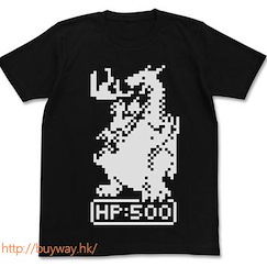 Item-ya (大碼) 龍 像素風格 黑色 T-Shirt Pixel Dragon T-Shirt / BLACK - L【Item-ya】
