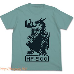 Item-ya (加大) 龍 像素風格 藍色 T-Shirt Pixel Dragon T-Shirt / SAGE BLUE - XL【Item-ya】
