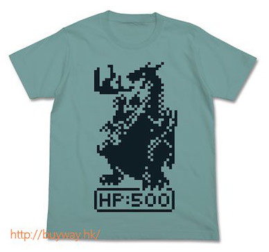 Item-ya (加大) 龍 像素風格 藍色 T-Shirt Pixel Dragon T-Shirt / SAGE BLUE - XL【Item-ya】