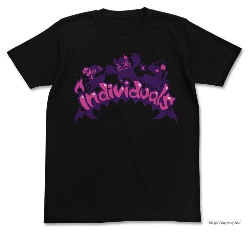 偶像大師 灰姑娘女孩 : 日版 (中碼)「individuals」黑色 T-Shirt