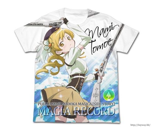 魔法少女小圓 : 日版 (中碼)「巴麻美」白色 全彩 T-Shirt