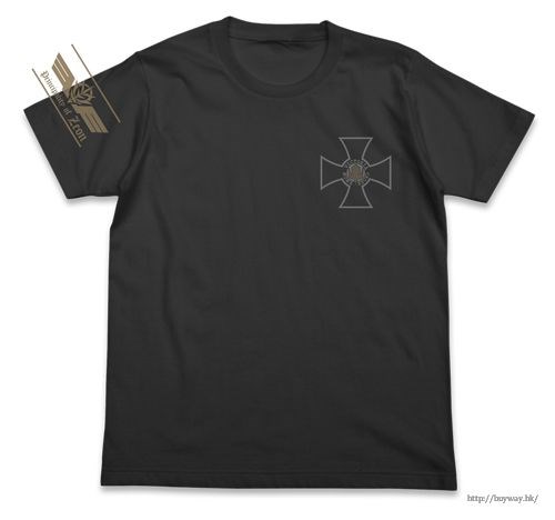 機動戰士高達系列 : 日版 (大碼)「錫安盾十字章」墨黑色 T-Shirt