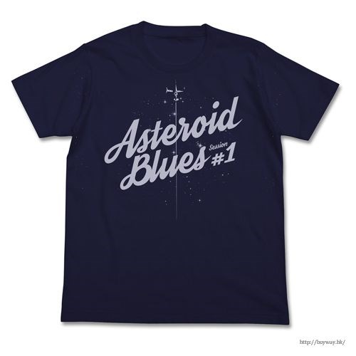 星際牛仔 : 日版 (中碼)「Asteroid Blues」深藍色 T-Shirt
