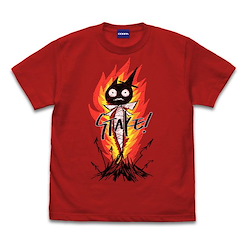 魔兵驚天錄系列 (大碼)「ヴィオラ」Stake Cat 紅色 T-Shirt Bayonetta 3 Stake Cat T-Shirt (Lucky Stakes White / Red) / RED-L【Bayonetta Series】
