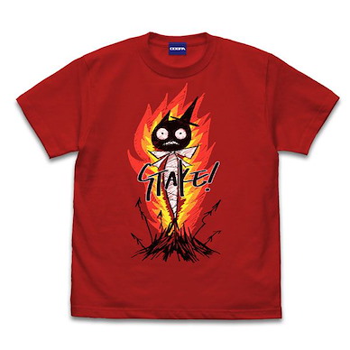 魔兵驚天錄系列 (細碼)「ヴィオラ」Stake Cat 紅色 T-Shirt Bayonetta 3 Stake Cat T-Shirt (Lucky Stakes White / Red) / RED-S【Bayonetta Series】