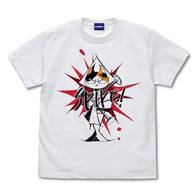 魔兵驚天錄系列 (中碼)「ヴィオラ」Spike Cat 白色 T-Shirt Bayonetta 3 Spike Cat T-Shirt (Mike the Spike White) / WHITE-M【Bayonetta Series】
