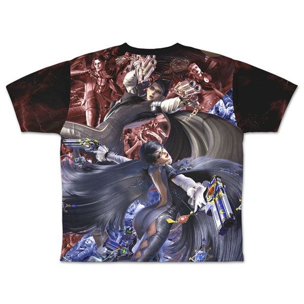 魔兵驚天錄系列 : 日版 (大碼)「ベヨネッタ」雙面 全彩 T-Shirt