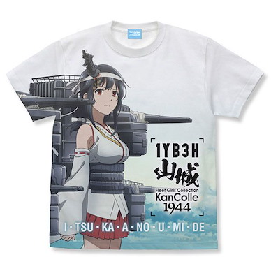 艦隊 Collection -艦Colle- (中碼)「山城」全彩 白色 T-Shirt Yamashiro Full Graphic T-Shirt /WHITE-M【Kantai Collection -KanColle-】