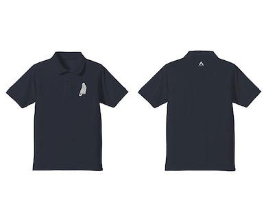 搖曳露營△ (大碼)「志摩凜」刺繡 深藍色 Polo Shirt Embroidery Polo Shirt /NAVY-L【Laid-Back Camp】