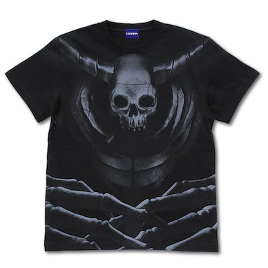屍體如山的死亡遊戲 (細碼)「屍神殿」黑色 T-Shirt Shikabane Shinden All Print T-Shirt /BLACK-S【Dead Mount Death Play】