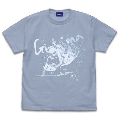 銀魂 (大碼)「坂田銀時」活劇 Ver. ACID BLUE T-Shirt Gin-san T-Shirt Katsugeki Ver./ ACID BLUE-L【Gin Tama】