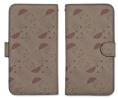 銀魂 「定春 + 伊麗莎白」總柄 138mm 筆記本型手機套 (iPhone6/7/8) Sadaharu & Elizabeth Pattern Design Book-style Smartphone Case 138【Gin Tama】