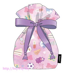 名偵探柯南 柯南少女系列 粉紅色 緞帶索繩袋 Girly Collection Satin Drawstring Bag Pouch (Pink)【Detective Conan】