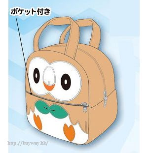 寵物小精靈系列 「木木梟」毛絨娃娃 小袋子 Plush Charakoro Bag: Rowlet【Pokémon Series】