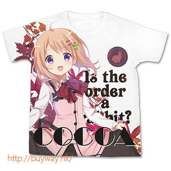 請問您今天要來點兔子嗎？ (細碼)「保登心愛」全彩 T-Shirt Cocoa Full Graphic T-Shirt - S【Is the Order a Rabbit?】