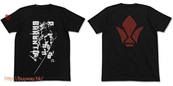 機動戰士高達系列 : 日版 (大碼)「巴巴托司」鐵血的孤兒 黑色 T-Shirt