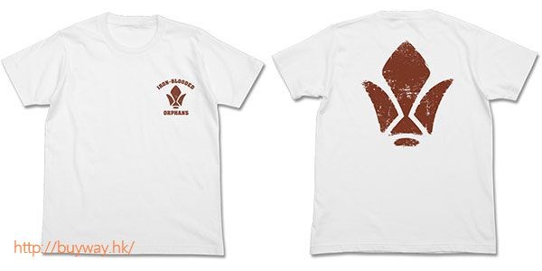 機動戰士高達系列 : 日版 (加大)「鐵華團」鐵血的孤兒 白色 T-Shirt