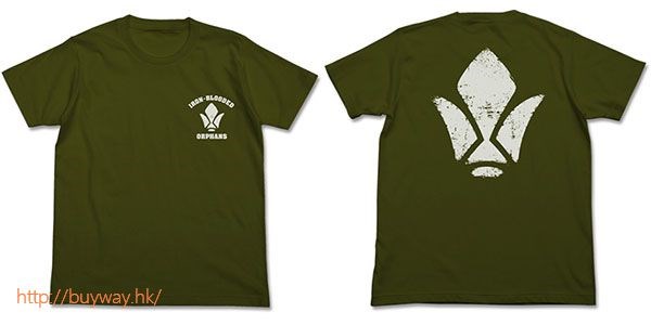 機動戰士高達系列 : 日版 (細碼)「鐵華團」鐵血的孤兒 墨綠色 T-Shirt