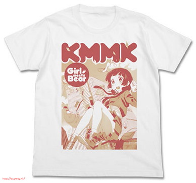 熊巫女 (大碼)「雨宿町 + 熊井那津」白色 T-Shirt Kuma Miko Visual T-Shirt / WHITE - L【Kuma Miko: Girl Meets Bear】
