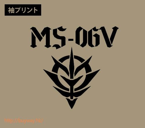 機動戰士高達系列 : 日版 (加大)「MS-06V 渣古坦克」卡其色 T-Shirt