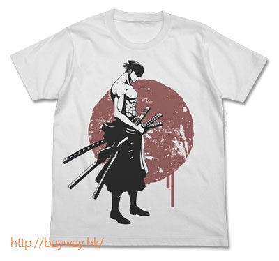 海賊王 : 日版 (加大)「卓洛」劍士 T-Shirt 白色