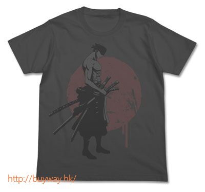 海賊王 : 日版 (大碼)「卓洛」劍士 T-Shirt 墨黑色