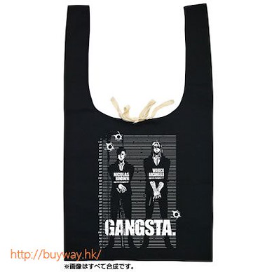 GANGSTA. 「尼古拉斯·布朗」黑色 購物袋 Marche Bag / BLACK【GANGSTA.】