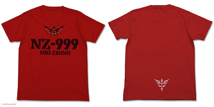 機動戰士高達系列 : 日版 (細碼) "Neo Zeong" 紅色 T-Shirt