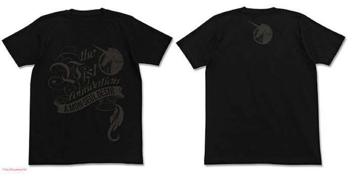 機動戰士高達系列 : 日版 (加大) 高達UC VIST財團 黑色 T-Shirt