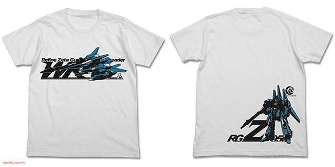 機動戰士高達系列 : 日版 (大碼) ReZEL WR 白色 T-Shirt
