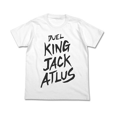 遊戲王 系列 (細碼)「DUEL KING JACK ALTUS」遊戲王5D's 白色 T-Shirt Yu-Gi-Oh! 5D's Duel King Jack Atlus T-Shirt / White - S【Yu-Gi-Oh!】