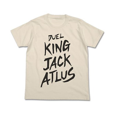 遊戲王 系列 (細碼)「DUEL KING JACK ALTUS」遊戲王5D's 米白 T-Shirt Yu-Gi-Oh! 5D's Duel King Jack Atlus T-Shirt / Natural - S【Yu-Gi-Oh!】