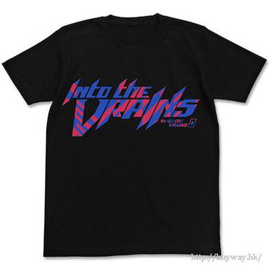 遊戲王 系列 (細碼)「Into the VRAINS」黑色 T-Shirt Into the VRAINS T-Shirt / BLACK-S【Yu-Gi-Oh!】