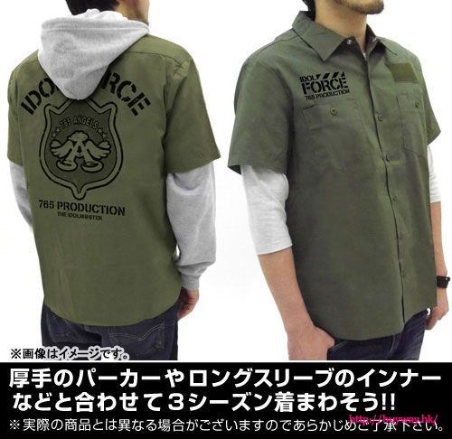 偶像大師 百萬人演唱會！ : 日版 (加大)「第765部隊」墨綠色 工作襯衫