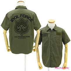 偶像大師 百萬人演唱會！ (中碼)「第765部隊」墨綠色 工作襯衫 765 Idol Force Patch Base Work Shirt / MOSS-M【The Idolm@ster Million Live!】
