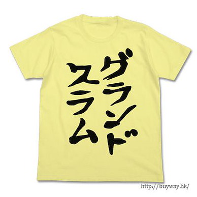 偶像大師 灰姑娘女孩 (細碼)「雙葉杏」グランドスラム 淺黃 T-Shirt Anzu Futaba's Grand Slam T-Shirt / LIGHT YELLOW-S【The Idolm@ster Cinderella Girls】