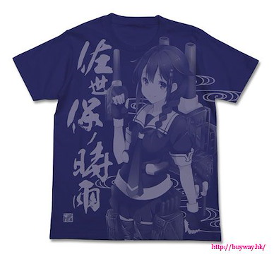艦隊 Collection -艦Colle- (加大)「佐世保の時雨」暗藍 T-Shirt Sasebo no Shigure T-Shirt / NIGHT BLUE-XL【Kantai Collection -KanColle-】