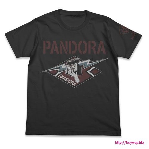 重神機潘多拉 : 日版 (大碼)「潘多拉」墨黑色 T-Shirt