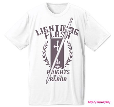 刀劍神域系列 (大碼)「亞絲娜」閃光 白色 T-Shirt Asuna the Flash Dry T-Shirt / WHITE-L【Sword Art Online Series】