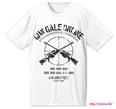 刀劍神域系列 (大碼)「朝田詩乃」GGO 白色 T-Shirt Gun Gale Online Dry T-Shirt / WHITE-L【Sword Art Online Series】