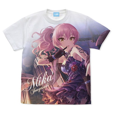偶像大師 灰姑娘女孩 (細碼)「城崎美嘉」全彩 白色 T-Shirt [Glorious * Glow] Mika Jougasaki Full Graphic T-Shirt /WHITE-S【The Idolm@ster Cinderella Girls】