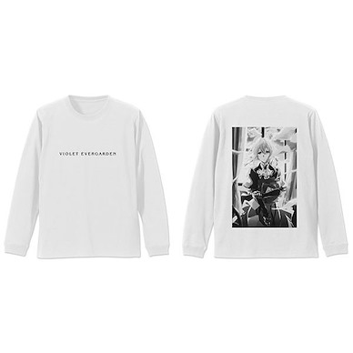 紫羅蘭永恆花園 (中碼)「薇爾莉特」長袖 白色 T-Shirt Long Sleeve T-Shirt /WHITE-M【Violet Evergarden】