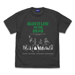殭屍100～在成為殭屍前要做的100件事～ (加大)「BUCKET LIST OF THE DEAD」墨黑色 T-Shirt Bucket List of the Dead T-Shirt /SUMI-XL【Zom 100: Bucket List of the Dead】