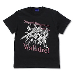 超時空要塞Δ : 日版 (大碼)「Walküre」黑色 T-Shirt