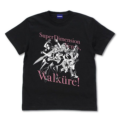 超時空要塞Δ (大碼)「Walküre」黑色 T-Shirt Walkure T-Shirt /BLACK-L【Macross Delta】