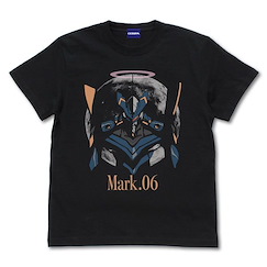 新世紀福音戰士 : 日版 (大碼)「EVANGELION Mark.06」黑色 T-Shirt