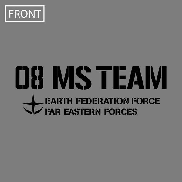 機動戰士高達系列 : 日版 (細碼)「第08MS小隊」混合灰色 厚綿 T-Shirt