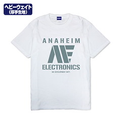機動戰士高達系列 (大碼)「阿納海姆電子」白色 厚綿 T-Shirt Anaheim Electronics Heavy Weight T-Shirt /WHITE-L【Mobile Suit Gundam Series】
