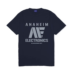 機動戰士高達系列 (加大)「阿納海姆電子」深藍色 厚綿 T-Shirt Anaheim Electronics Heavy Weight T-Shirt /NAVY-XL【Mobile Suit Gundam Series】