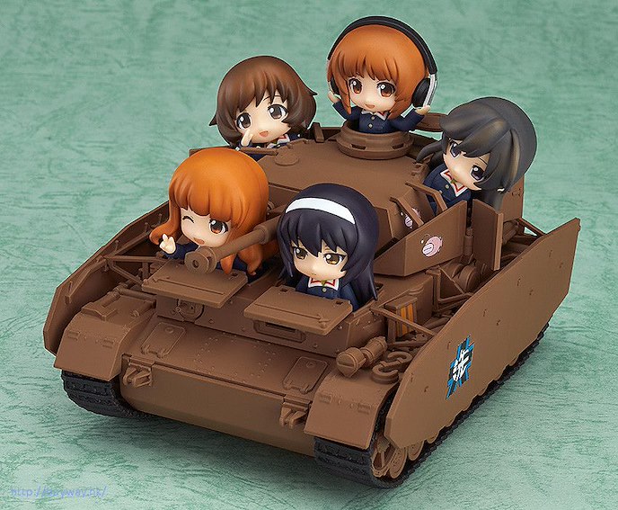 少女與戰車 : 日版 「IV 號戰車 D 型改」(H型規格) Q版 黏土人